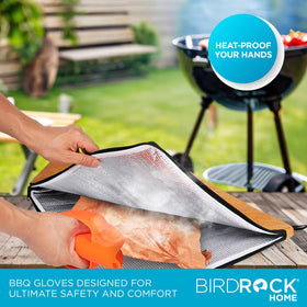 BIRDROCK HOME silicone grill gloves in dishwasher-safe design