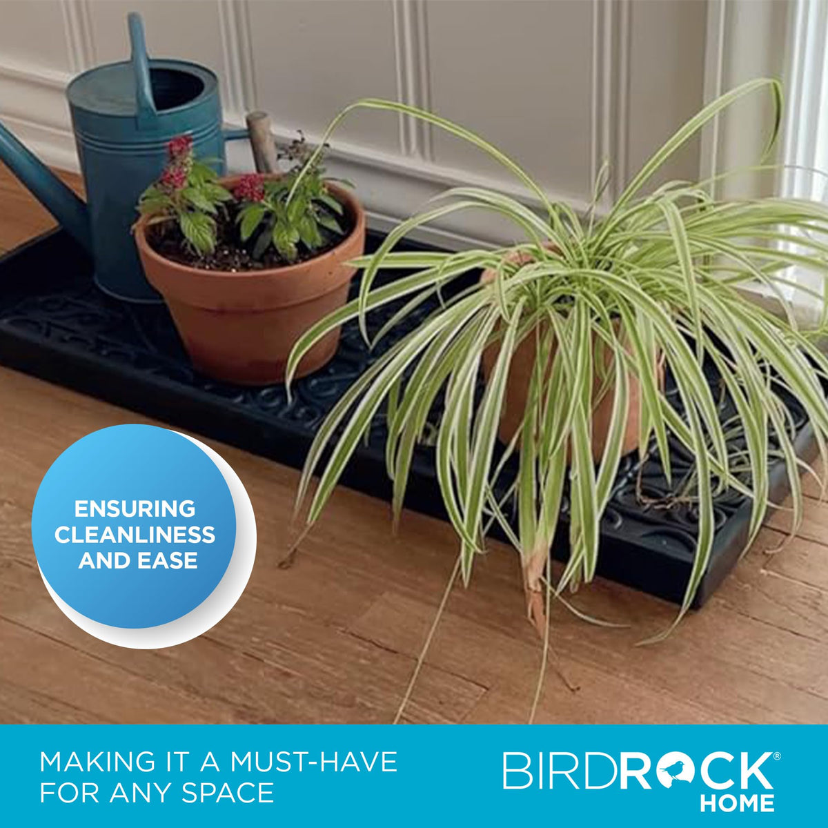 BIRDROCK HOME wide 34-inch tray provides ample space for multiple pairs.