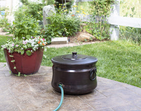 BIRDROCK HOME durable steel construction resists weather for lasting outdoor use.