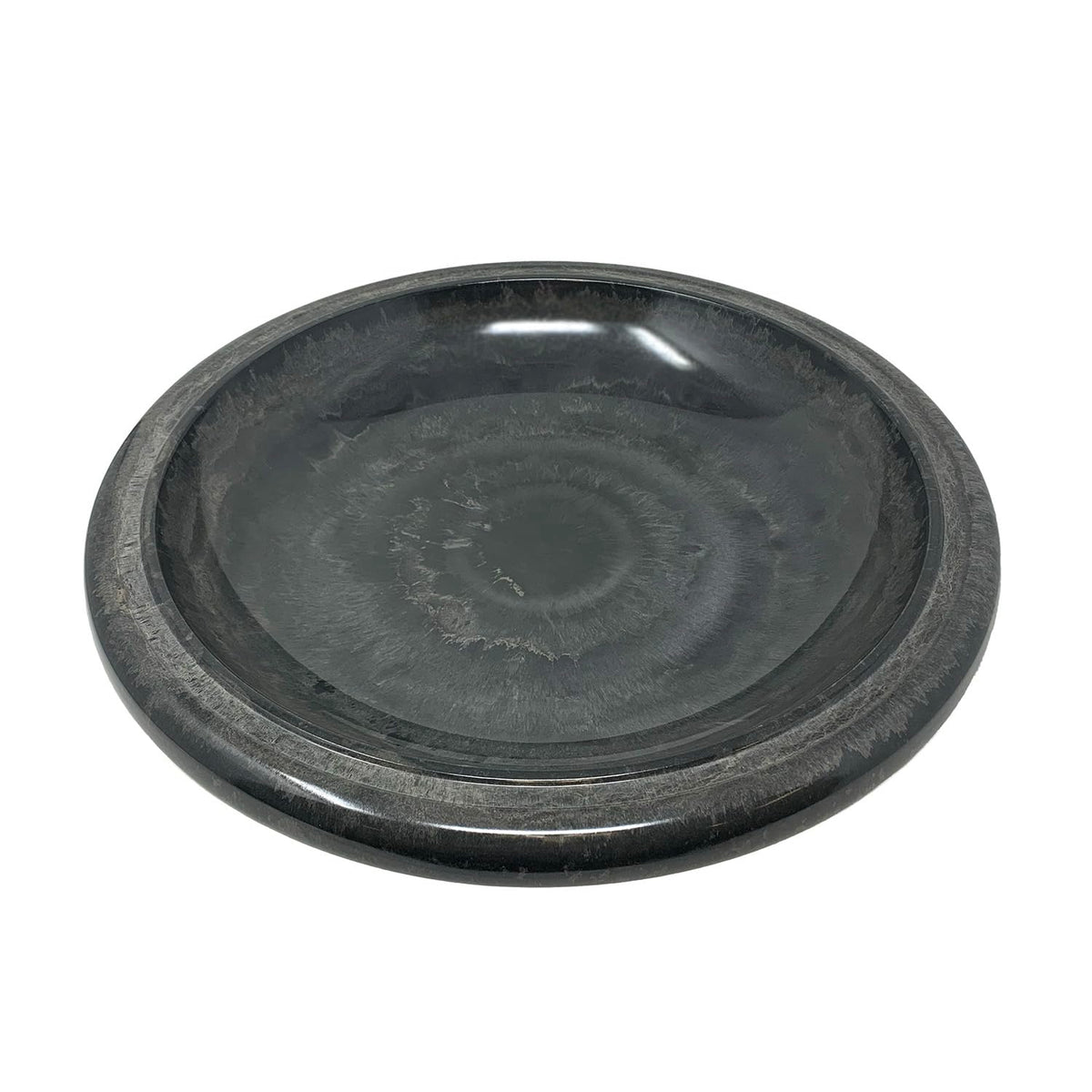 Birds and Beyond Bird Bath Bowl, 19-inch gray fiber clay, lightweight and durable.
