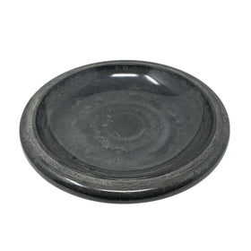 Birds and Beyond Bird Bath Bowl, 19-inch gray fiber clay, lightweight and durable.