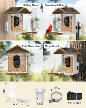 BirdsFAVE 32GB storage keeps clips ready for sharing.