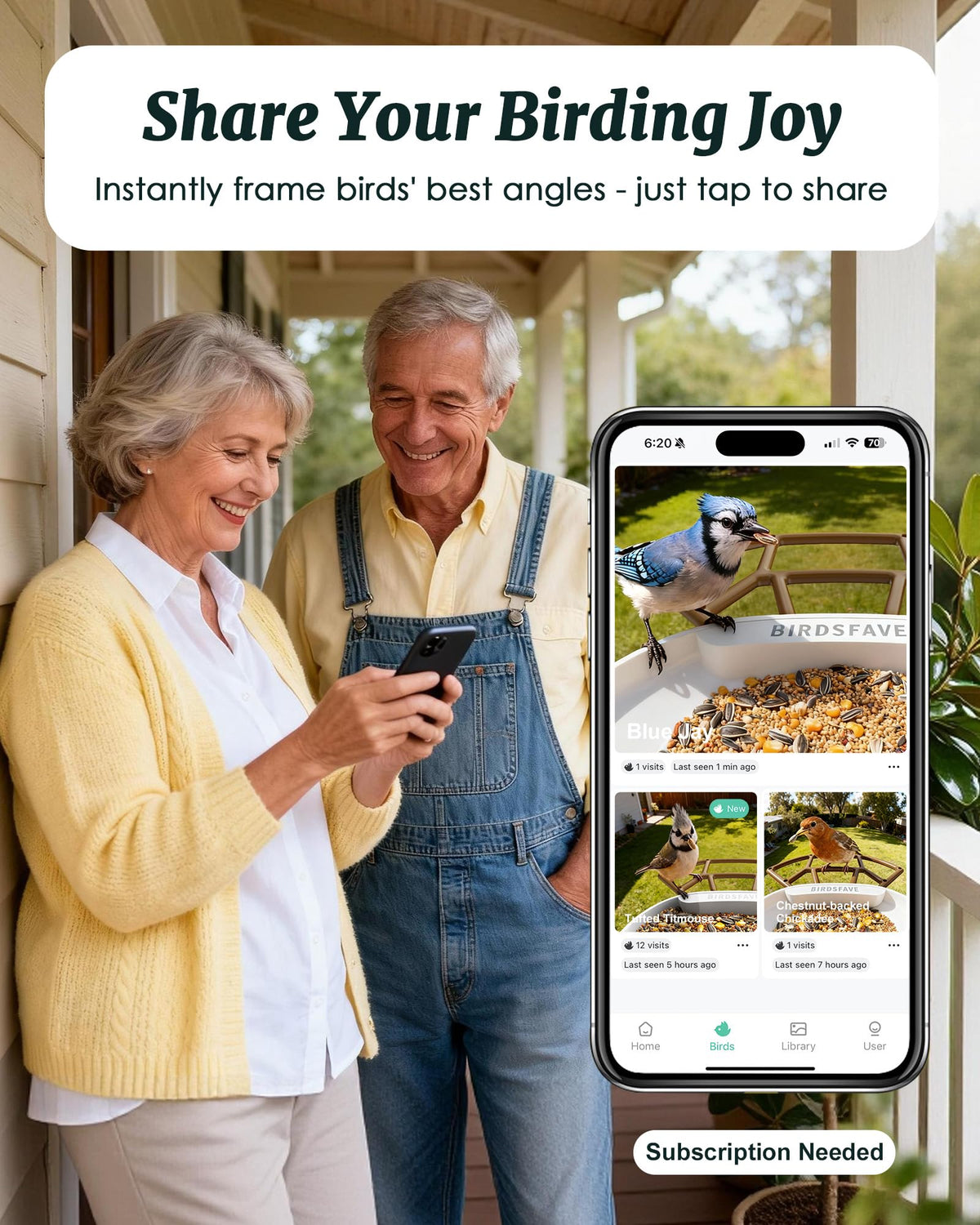 BirdsFAVE solar-powered feeder demonstrates day-long energy and feeding.