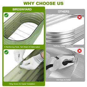 BIRDSINYARD anti-corrosion coating withstands outdoor conditions for long-lasting use.