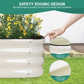 BIRDSINYARD bracing-rods reinforce stability for long garden configurations.