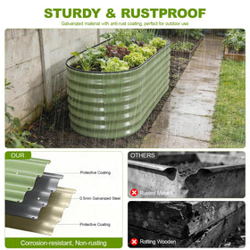 BIRDSINYARD ergonomic 24-inch height reduces bending for planting, weeding, and harvesting.