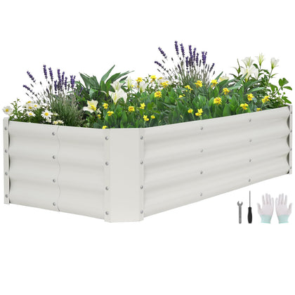 Birdsinyard galvanized raised garden bed 4x2x1ft sturdy frame for vegetables.