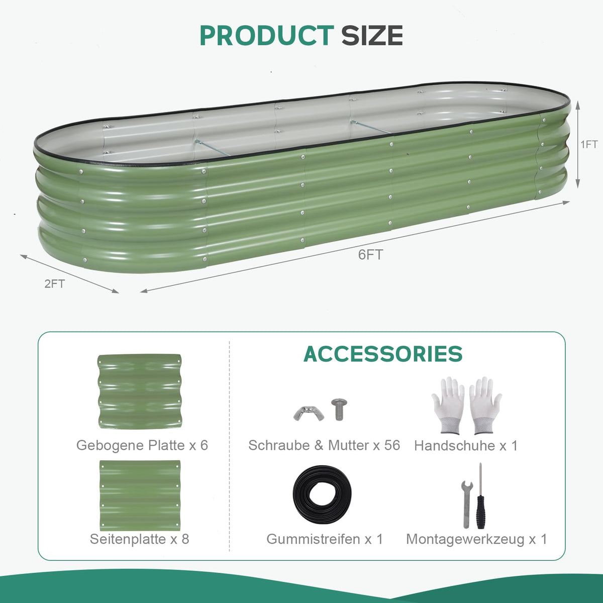 Birdsinyard oval metal planter with open-bottom drainage for healthier roots.