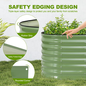 BIRDSINYARD reinforced cross bars keep panels stable under soil pressure.