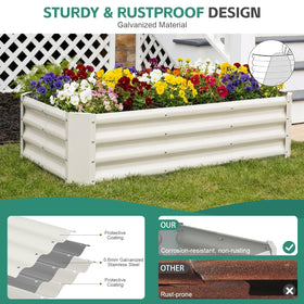 Birdsinyard rust-resistant steel construction withstands sun and rain.