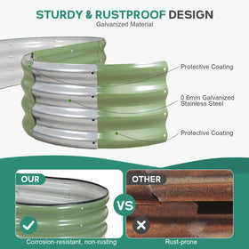 Birdsinyard safety edging with rubber top protects family while gardening.