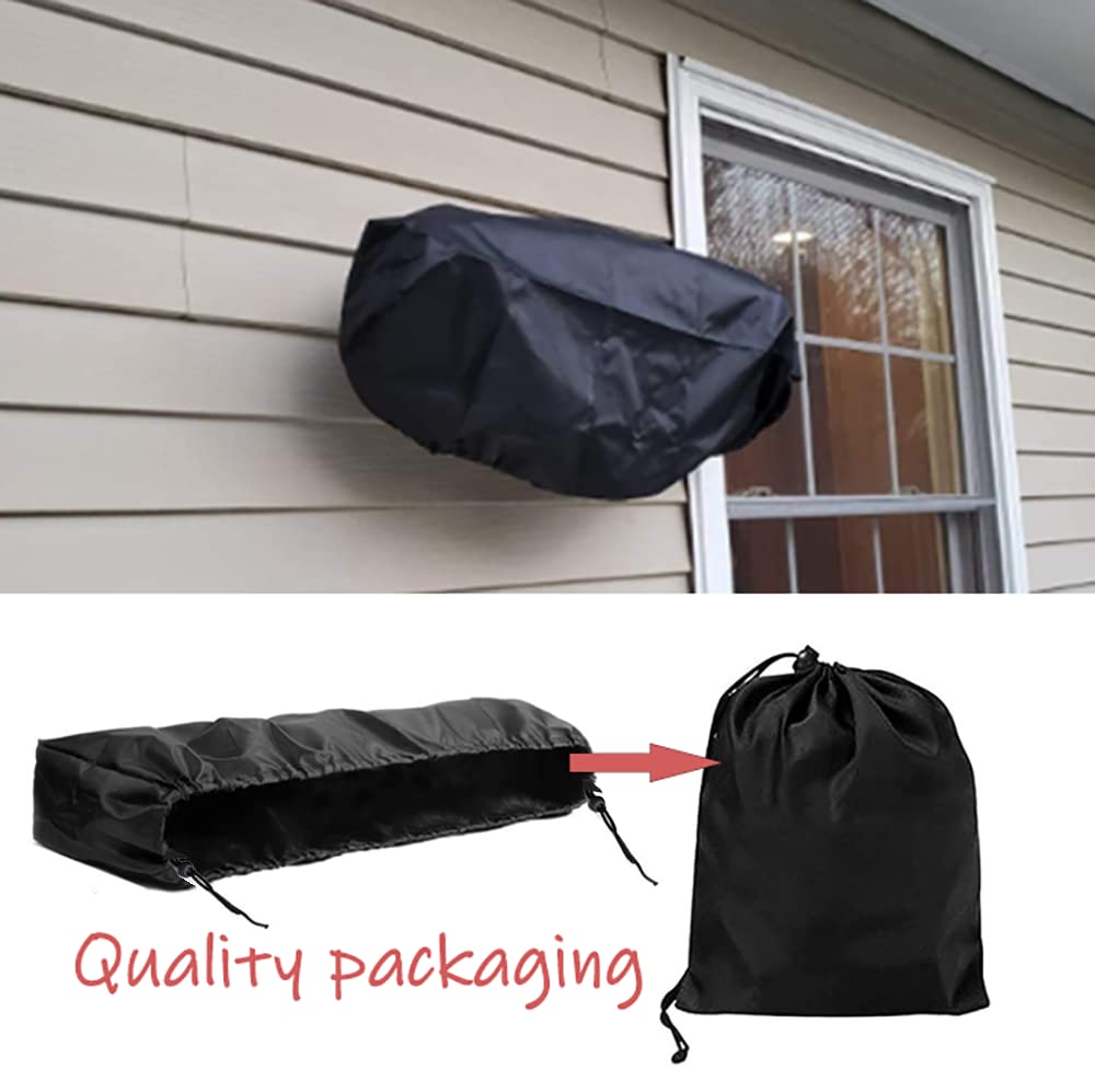 Birheatry black outdoor heater cover stores neatly when not in use