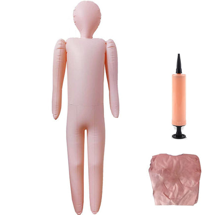 Birheatry inflatable body mannequin in 60 inch stand for impressive life size displays