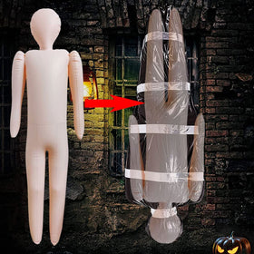 Birheatry inflatable body mannequin with pump for quick setup and reuse