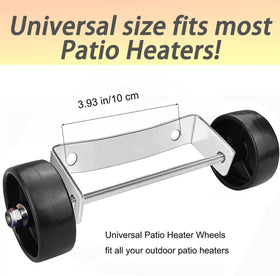 Birheatry stainless-steel bracket provides durable, steady support for outdoor heaters.
