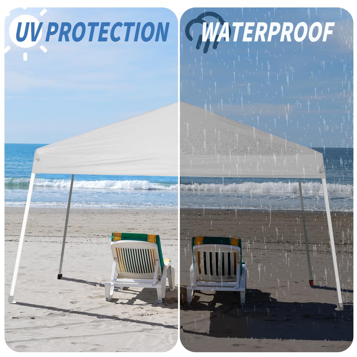Birodeko 300D fabric canopy top for durable outdoor use.