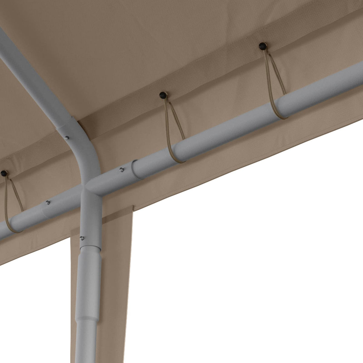 Birodeko carport top with lengthening design prevents water intrusion.