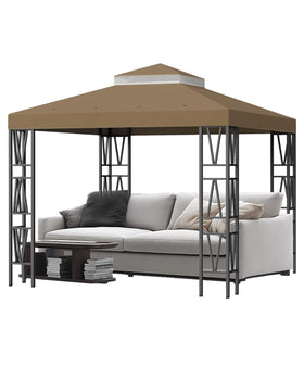 Birodeko 10x10 gazebo top fits square gazebos for quick, secure shade.