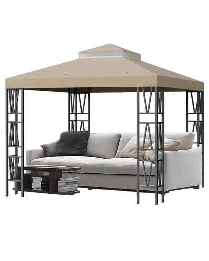 Birodeko gazebo top cover with universal fit for square frames ensures secure setup.
