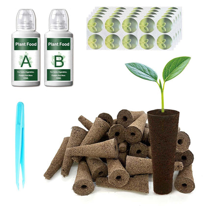 Bironzoco hydroponic sponges pack ready for quick seed starts and neat setup.