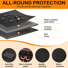 BISKLNDN travel case protective-liner cushions your power station against bumps.