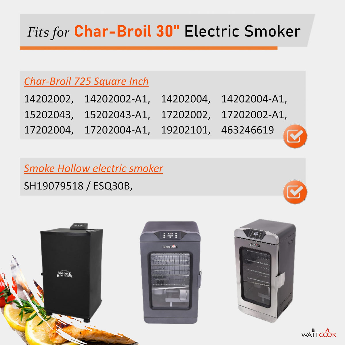 BISONCOOK element kit with two nuts simplifies replacement.