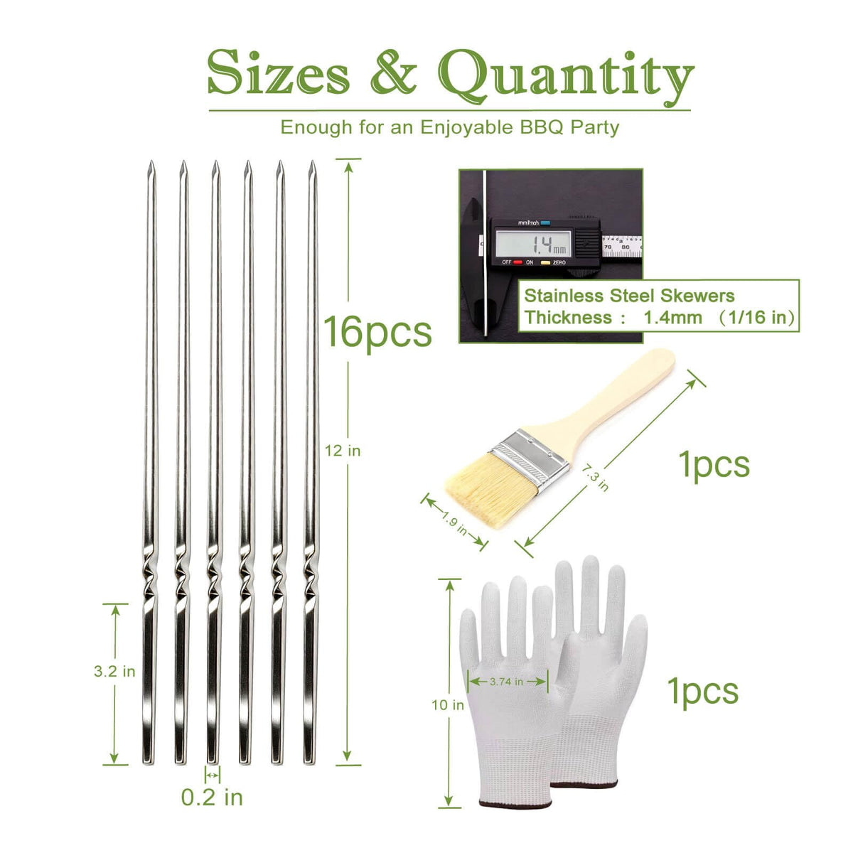 BiTeLong heat-resistant BBQ gloves for safer handling of hot skewers