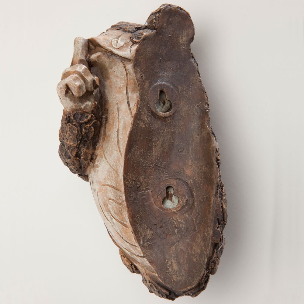 Bits and Pieces Keep Quiet Frog Tree Peeker mounting hanger enables easy install.
