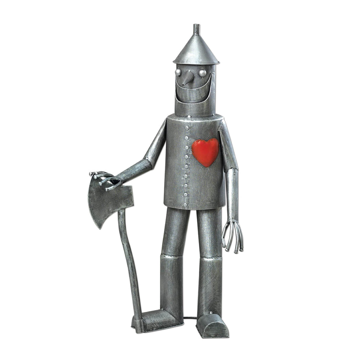 Bits and Pieces Tin Woodsman front view statue ideal for porch display