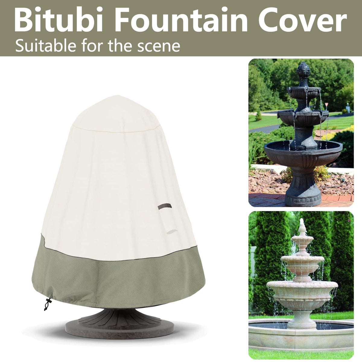 Bitubi cover's side vents promote airflow and reduce condensation