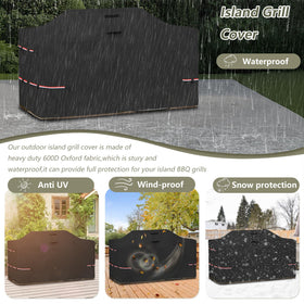 Bitubi grill cover air vents closeup reduces condensation.