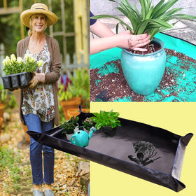 BIUWING mat is easy to clean after plant and watering sessions