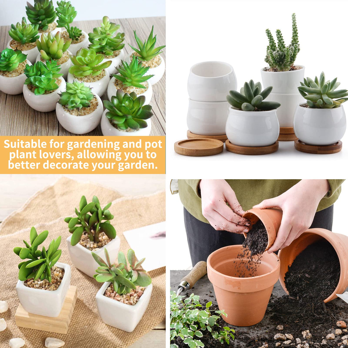 Bivethoi flower pot bottom grid keeps soil contained during watering.