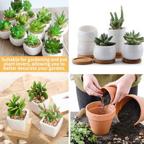 Bivethoi flower pot bottom grid keeps soil contained during watering.