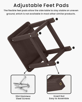 Simple 5-minute assembly for the BIVODA outdoor side table