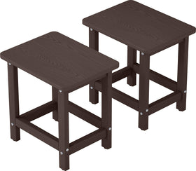 BIVODA outdoor side table with textured HDPE finish for durable outdoor use.