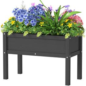 BIVODA small HDPE raised garden bed with legs shown outdoors for easy gardening.