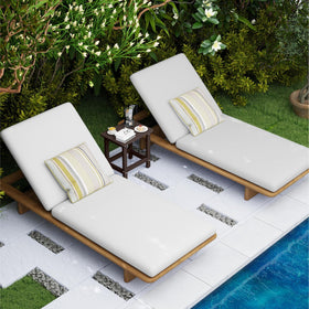 BIVODA weatherproof patio table; rain-ready companion for poolside relaxation.