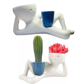 Bivpreom planter with two drainage holes supports healthy watering for small plants.