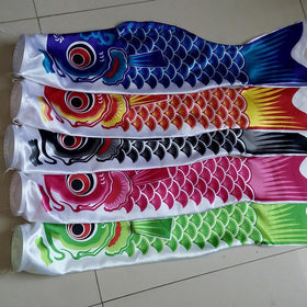 Biweutydys koi fish windsock blue wind streamers for homes