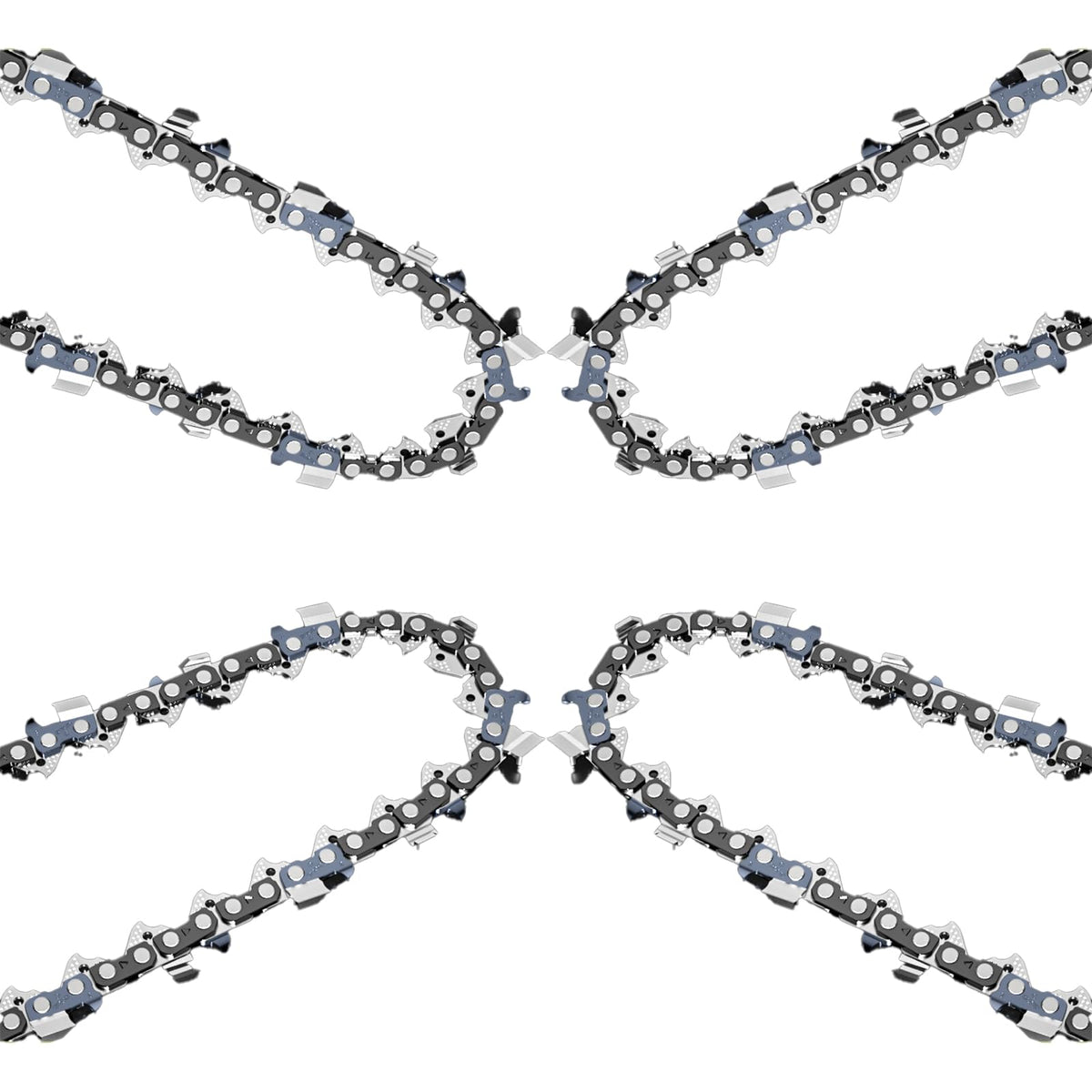 Bizhala 12-inch chain mounted on bar for precise cuts