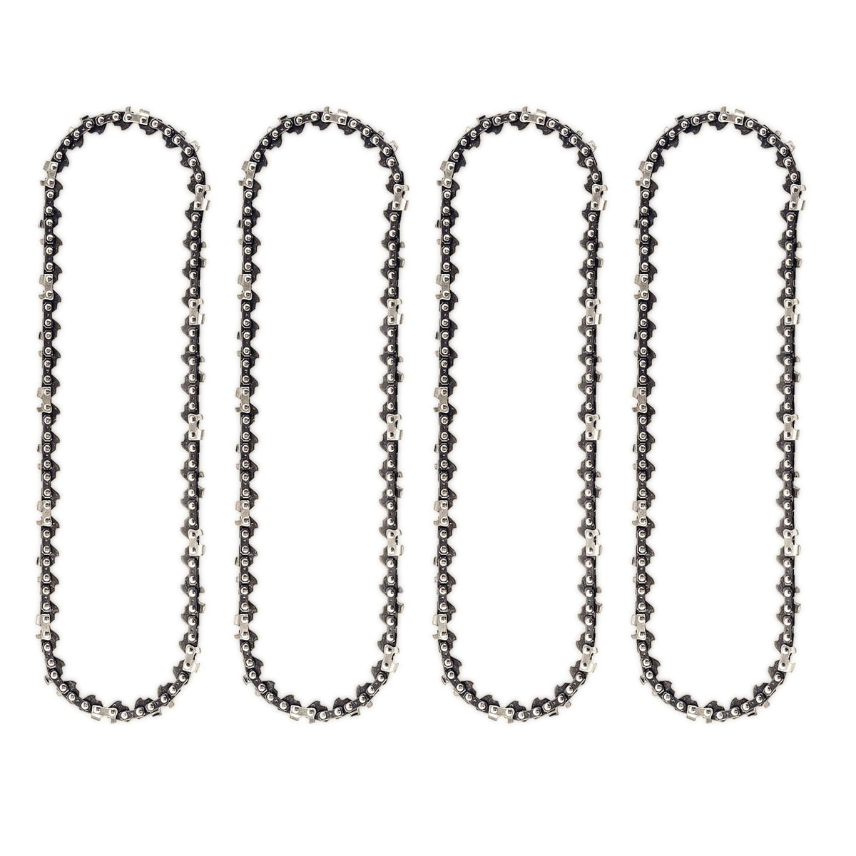 Close-up of manganese steel chain showing wear resistance