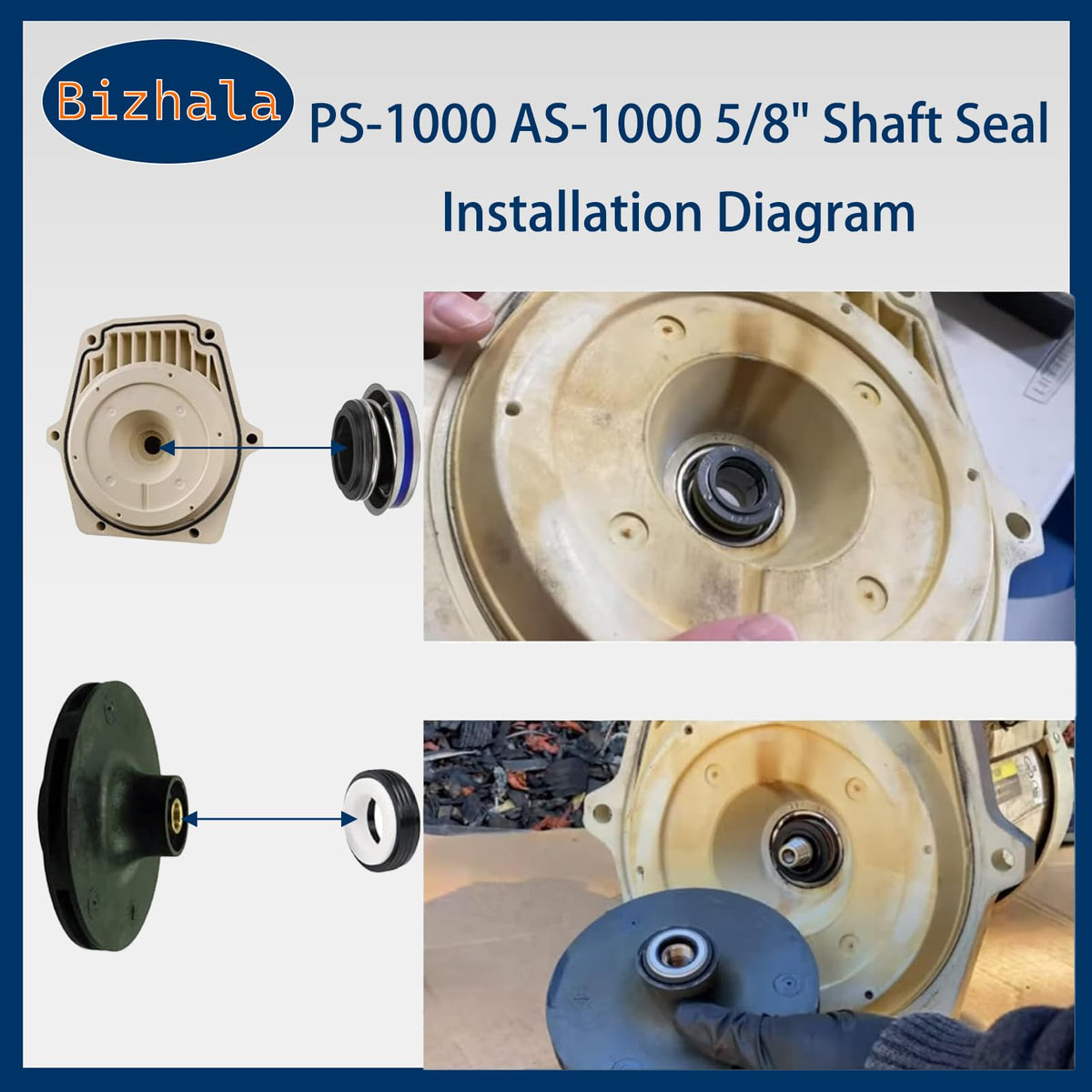 Bizhala two-piece seal set covers long-term maintenance needs.