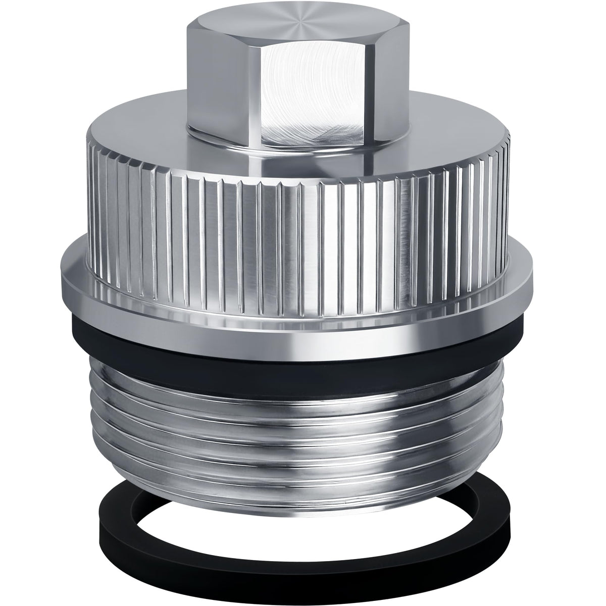 BJFGF 190030 drain plug side view for Pentair compatibility and leak prevention.