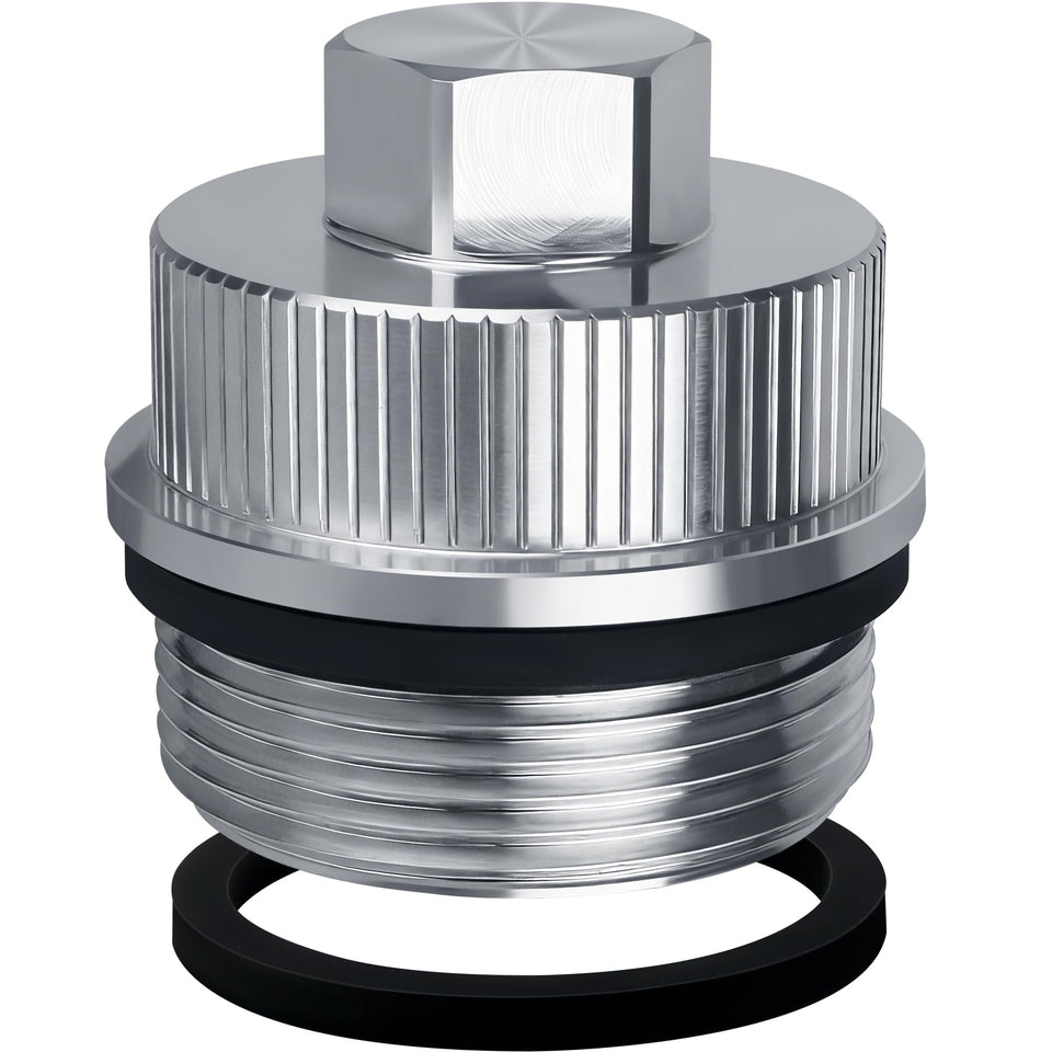 BJFGF 190030 drain plug side view for Pentair compatibility and leak prevention.