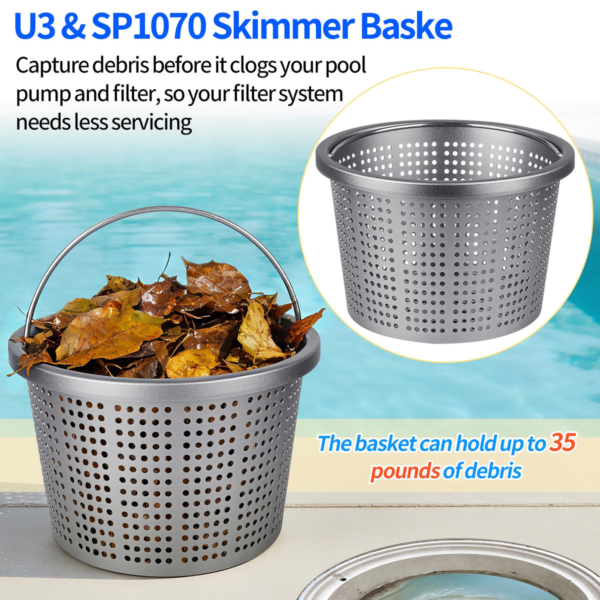BJFGF basket replacement for Pentair 08650-0007 compatibility.