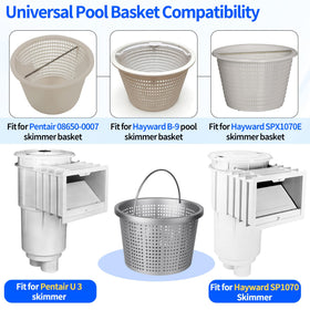BJFGF weighted skimmer basket designed to stay seated during use.
