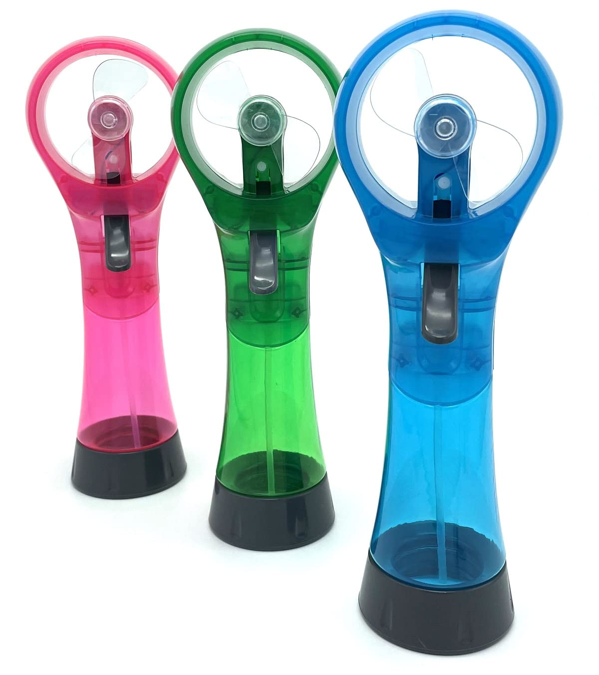 BJPEY Water Misting Fan pink compact design for easy carry.