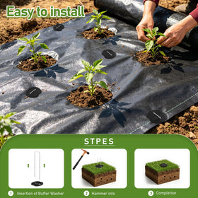 BKIELLT versatile stakes for weed barriers, turf, and fencing.