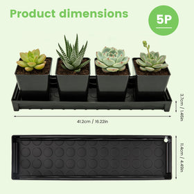 BKIELLT saucer with removable drainage plug enables easy drainage control for each pot.
